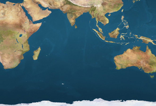 India 2024 A Neighbourly India   Indian Ocean Satellite Image Location Map 