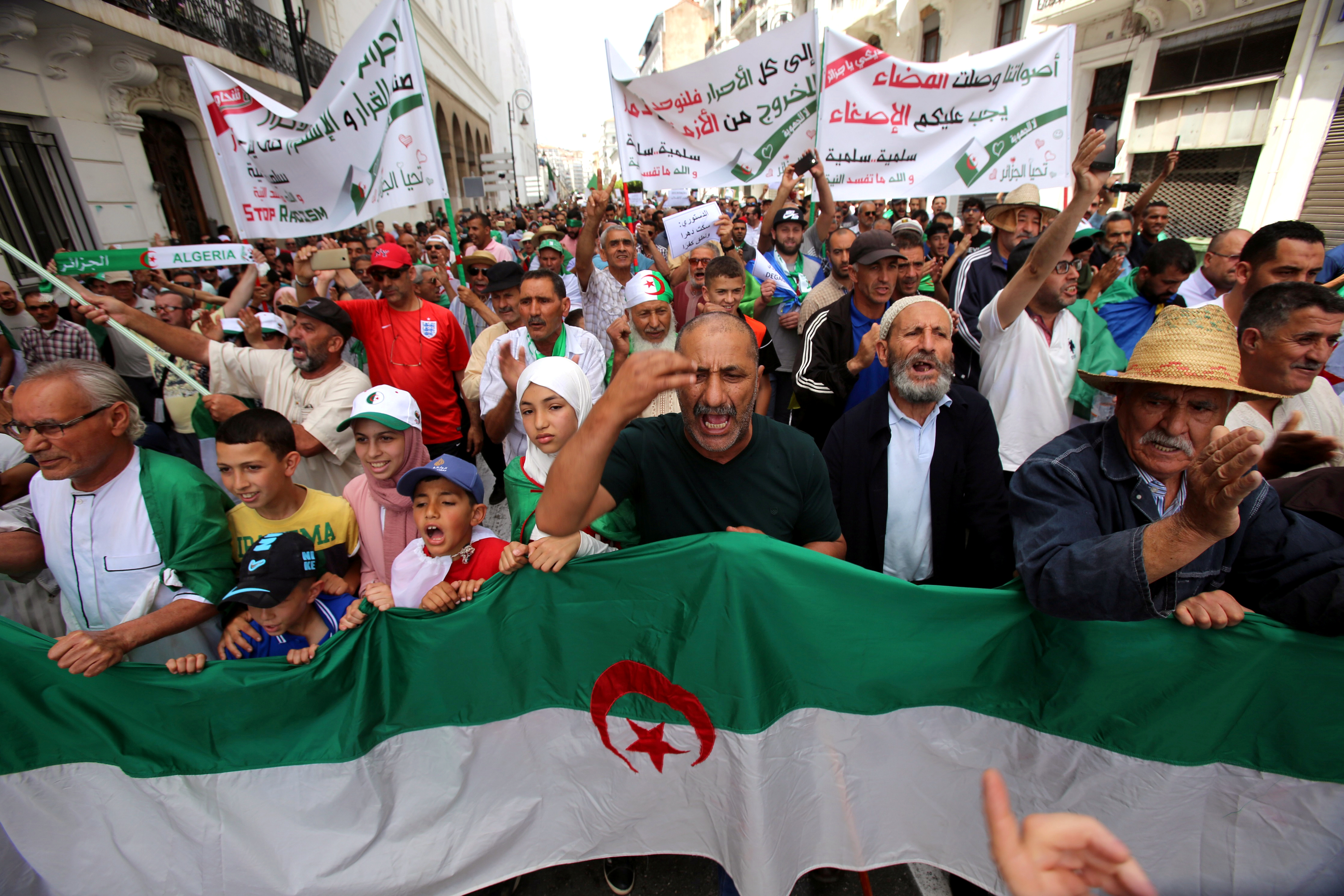 Algeria’s uprising Protesters and the military