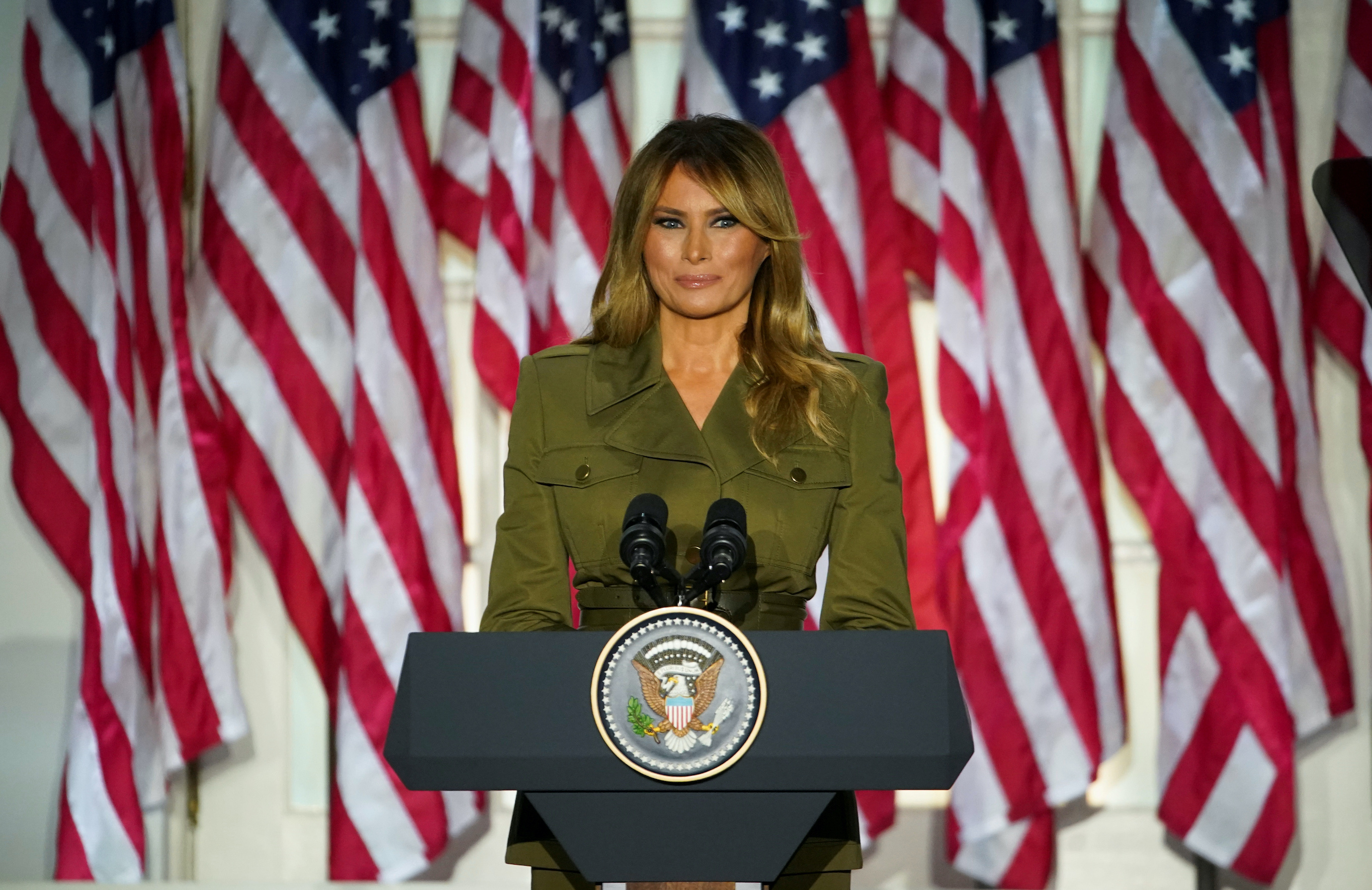 Melania Trump can teach the president about how to talk to women voters |  Brookings
