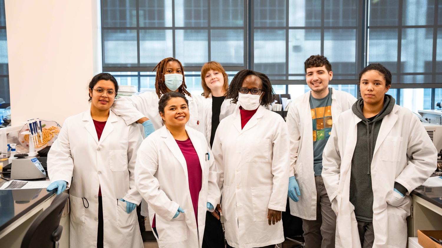 Graduating students at Forsyth Tech, one of Accelerate NC’s biotechnology training partners (Credit: Ash Lucero).