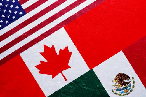 Flags of the United States, Mexico, and Canada