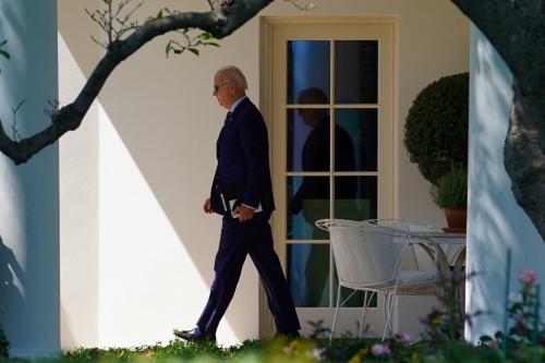 U.S. President Joe Biden walks from the Oval Office to Marine One for a trip to Pennsylvania, on the South Lawn of the White House in Washington, U.S., August 30, 2022. REUTERS/Sarah Silbiger