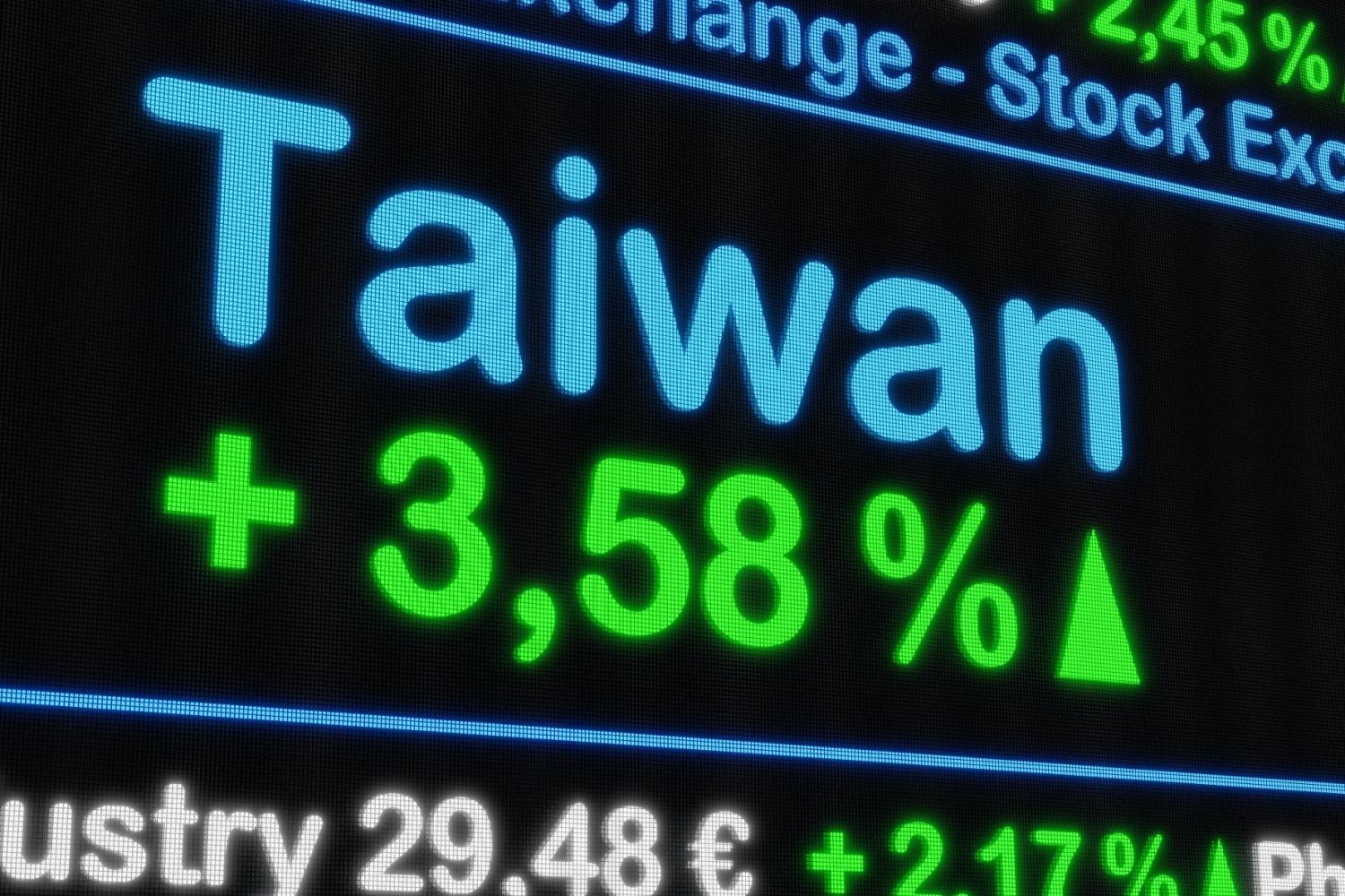 Taiwan stock exchange moving up.