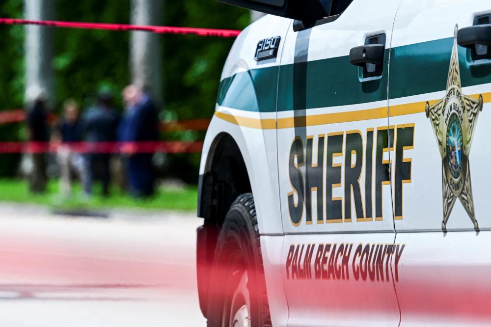 A police vehicle is seen, as law enforcement personnel continue to investigate the area around Trump International Golf Club, after an apparent assassination attempt on Republican presidential nominee and former U.S. President Donald Trump, after a gunman was found at the Trump's golf course, in West Palm Beach, Florida, U.S. September 16, 2024.