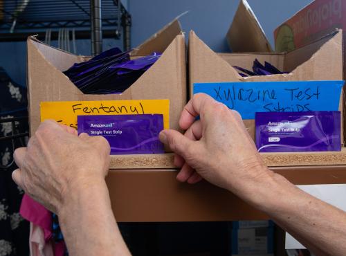 The new Harm Reduction and Treatment Center will provide supplies to people on the street from its new Eugene, Oregon, location. (USA TODAY NETWORK via Reuters Connect)