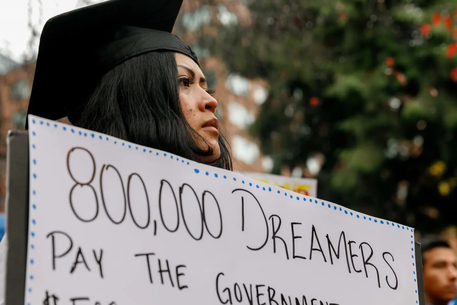 Ana, from Mexico, came here as a child, graduated from Rock Creek High School, and is now in community college. "Dreamers" rallied in Portland, Oregon on Nov. 12, 2019, on behalf of DACA (Deferred Action for Childhood Arrivals) recipients, as the U. S. Supreme Court seemed ready to allow Donald Trump to end the program.